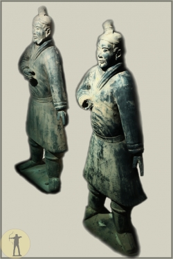 Bogenschützen aus der Terracottaarmee der Grabanlage des Qin Shi Huang Di